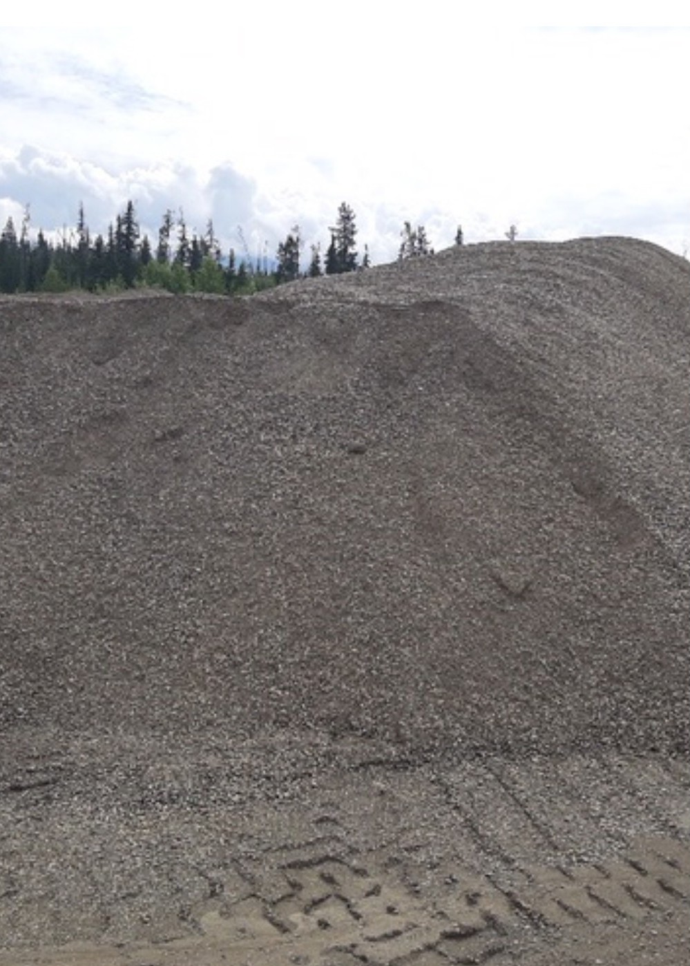 Massive pit run gravel pile Prince George